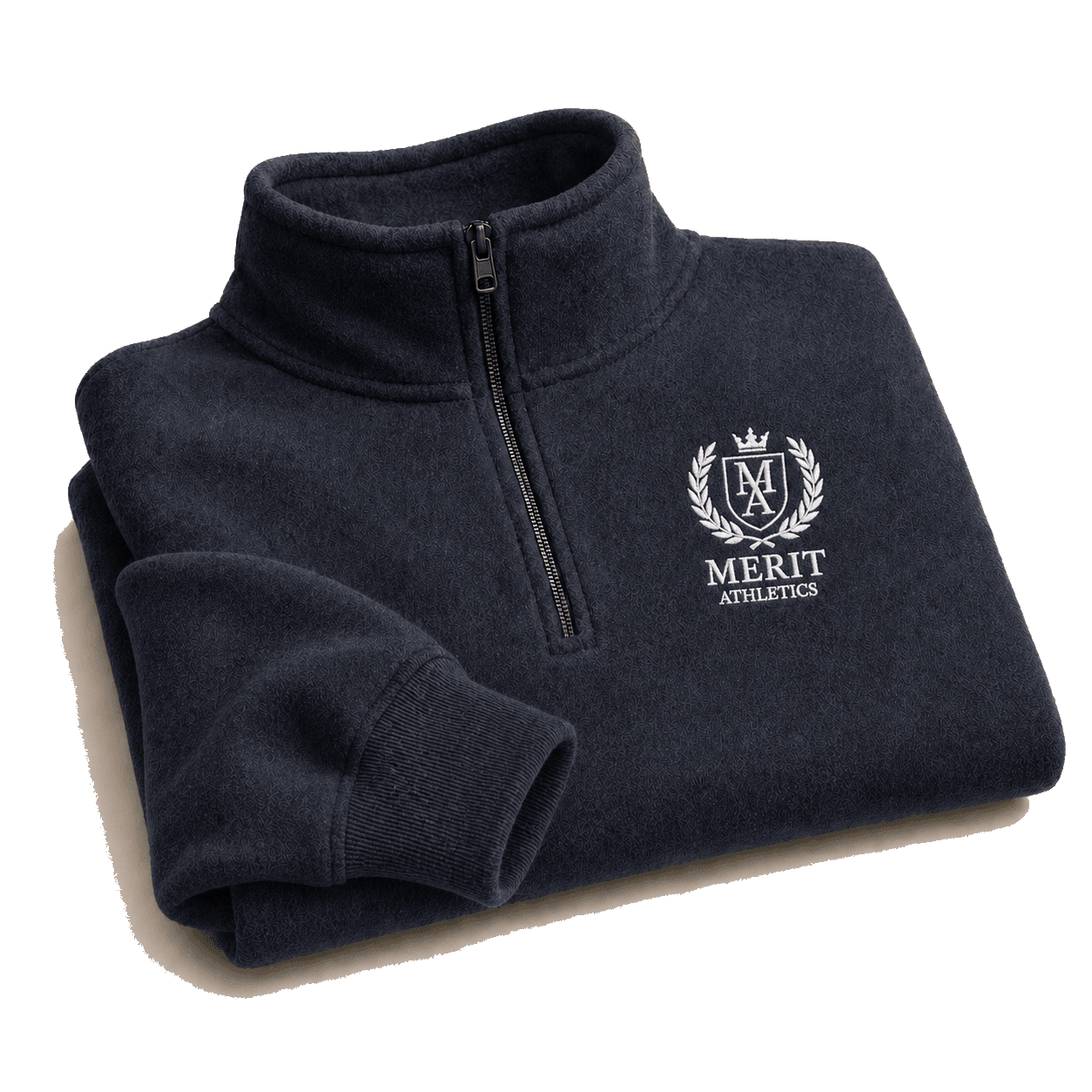 Merit quarter-zip isolated product